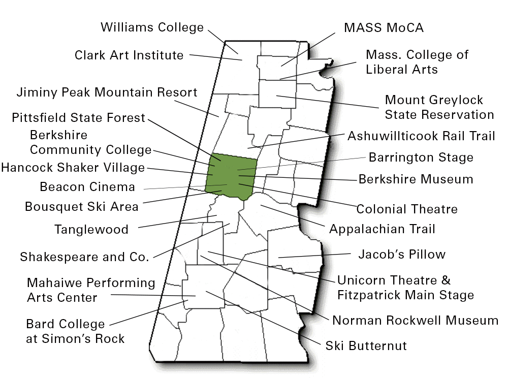 Berkshire Attractions Map